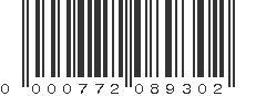 UPC 000772089302