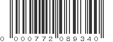 UPC 000772089340