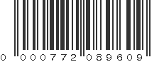 UPC 000772089609