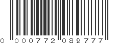 UPC 000772089777