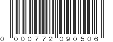 UPC 000772090506