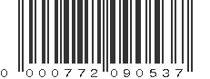 UPC 000772090537