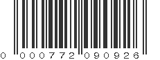 UPC 000772090926