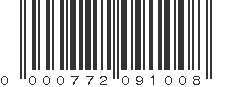 UPC 000772091008