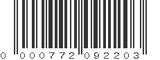 UPC 000772092203