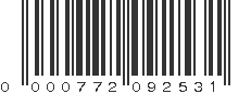 UPC 000772092531