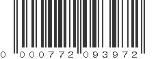 UPC 000772093972