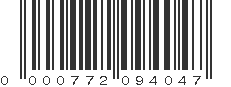 UPC 000772094047