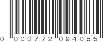 UPC 000772094085