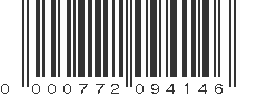 UPC 000772094146