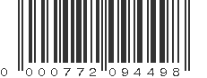 UPC 000772094498