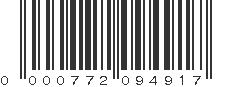 UPC 000772094917