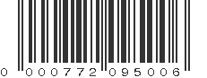 UPC 000772095006