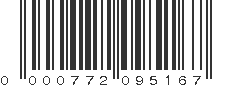 UPC 000772095167