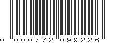 UPC 000772099226