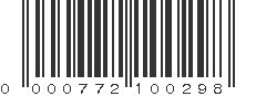 UPC 000772100298