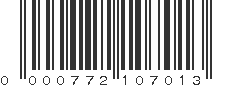 UPC 000772107013