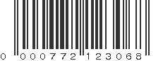 UPC 000772123068