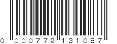 UPC 000772131087