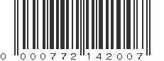 UPC 000772142007