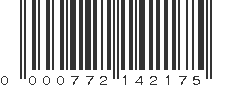 UPC 000772142175