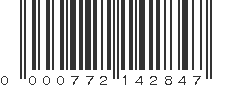 UPC 000772142847