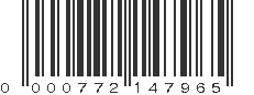 UPC 000772147965