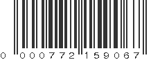 UPC 000772159067