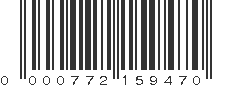 UPC 000772159470