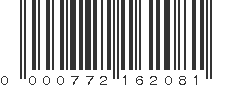 UPC 000772162081