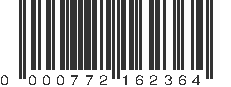 UPC 000772162364