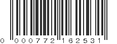 UPC 000772162531