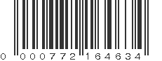 UPC 000772164634