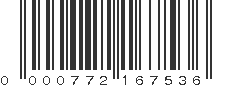 UPC 000772167536