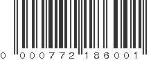 UPC 000772186001