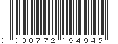 UPC 000772194945