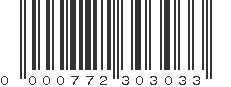 UPC 000772303033