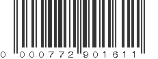 UPC 000772901611