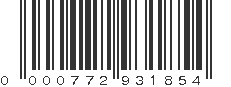 UPC 000772931854