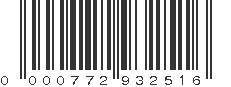 UPC 000772932516