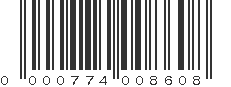 UPC 000774008608