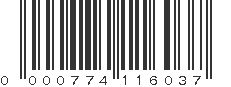 UPC 000774116037