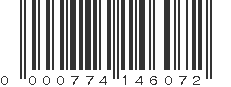 UPC 000774146072