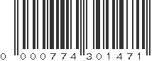 UPC 000774301471