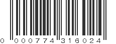 UPC 000774316024