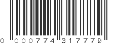 UPC 000774317779