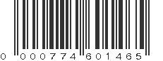 UPC 000774601465