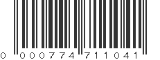 UPC 000774711041