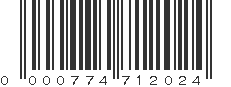 UPC 000774712024