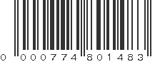 UPC 000774801483